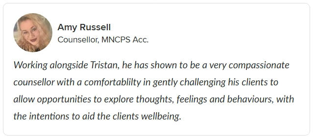 Outdoor view from the counselling room at Spring Hill Counselling in Yeovil.